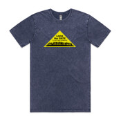 Lock the Gate Triangle on Stonewash T