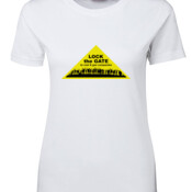 Lock the Gate Triangle on Ladies T