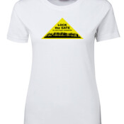 Lock the Gate Triangle on Ladies T